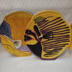 Studio Nova Tropic Island Fish Plates AC056 AC059 Philippines Coastal Pair